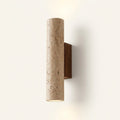 Aplique de pared cilíndrico de travertino luz arriba y abajo Columna