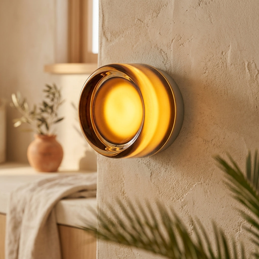 Aplique de pared esfera de cristal Gota – detalle