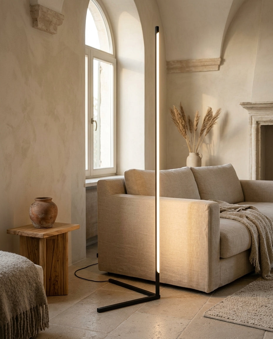 Lámpara de pie LED vertical minimalista Aura – salon