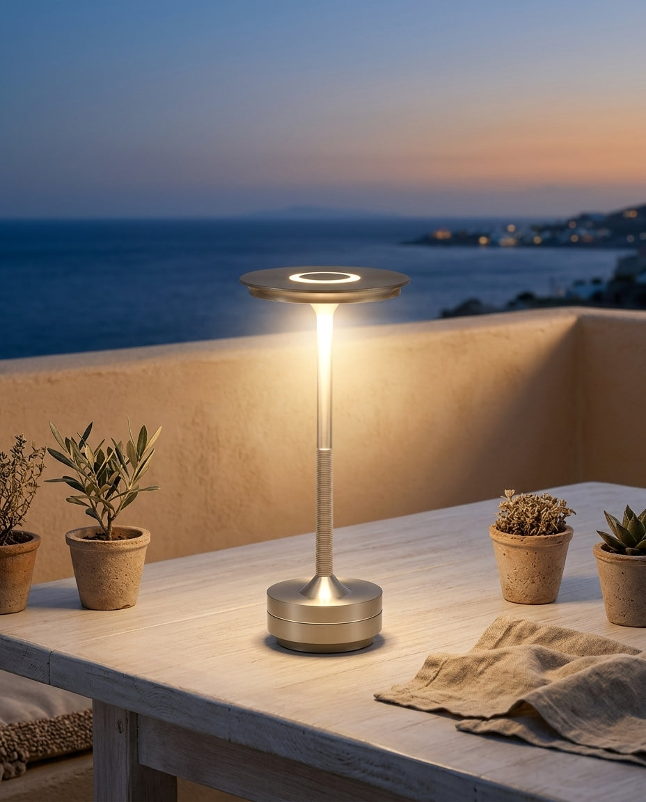 Lámpara de mesa regulable táctil de aluminio Faro – terraza