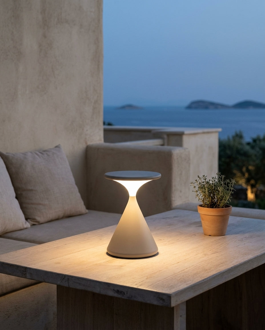 Lámpara de mesa recargable táctil nórdica reloj de arena Arena – terraza