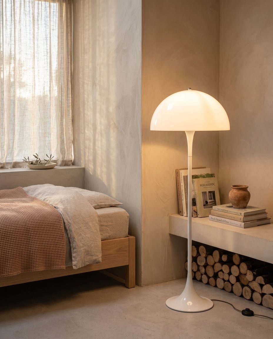 Lámpara de pie seta de acrílico luminoso Seta – dormitorio