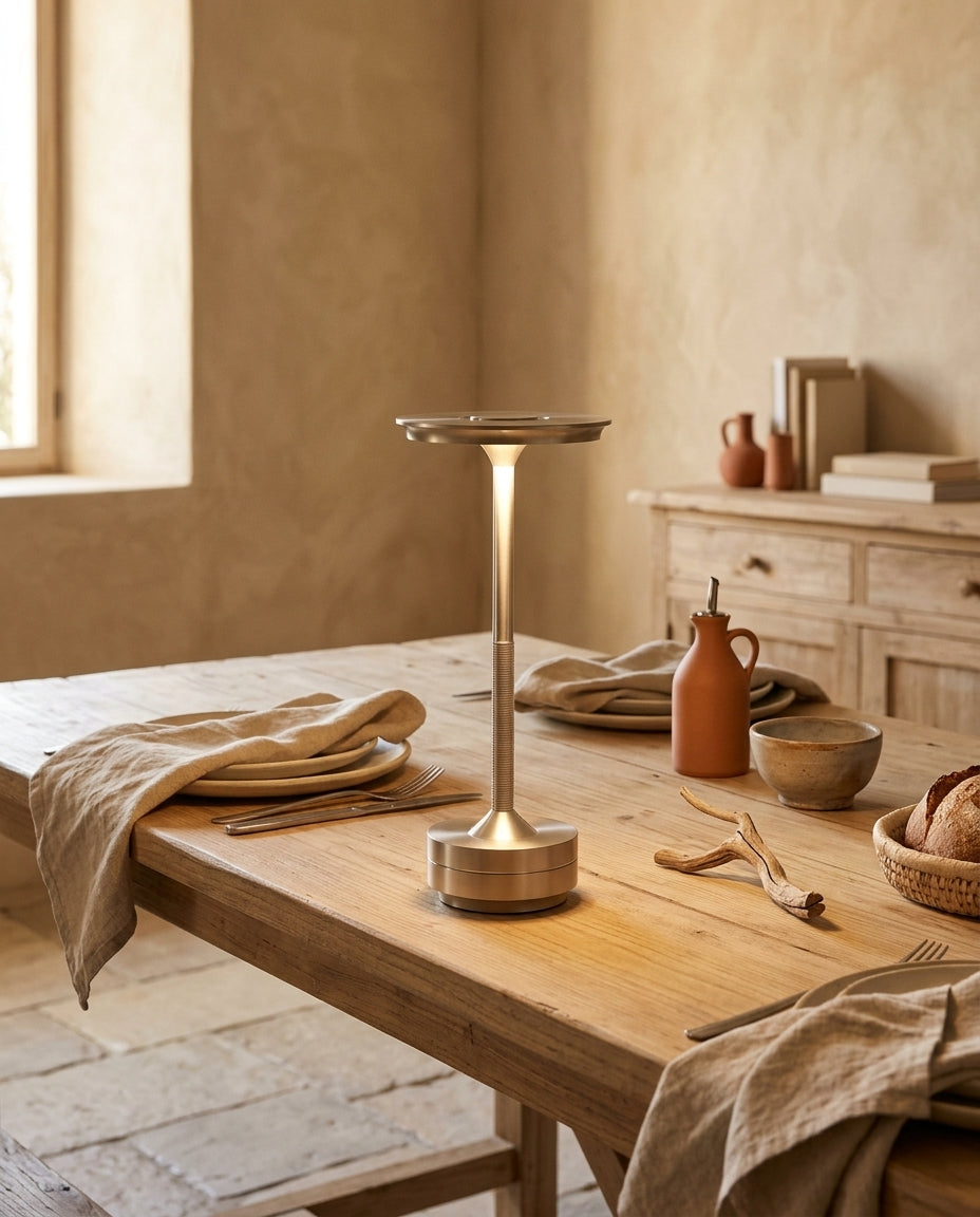 Lámpara de mesa regulable táctil de aluminio Faro – mesa