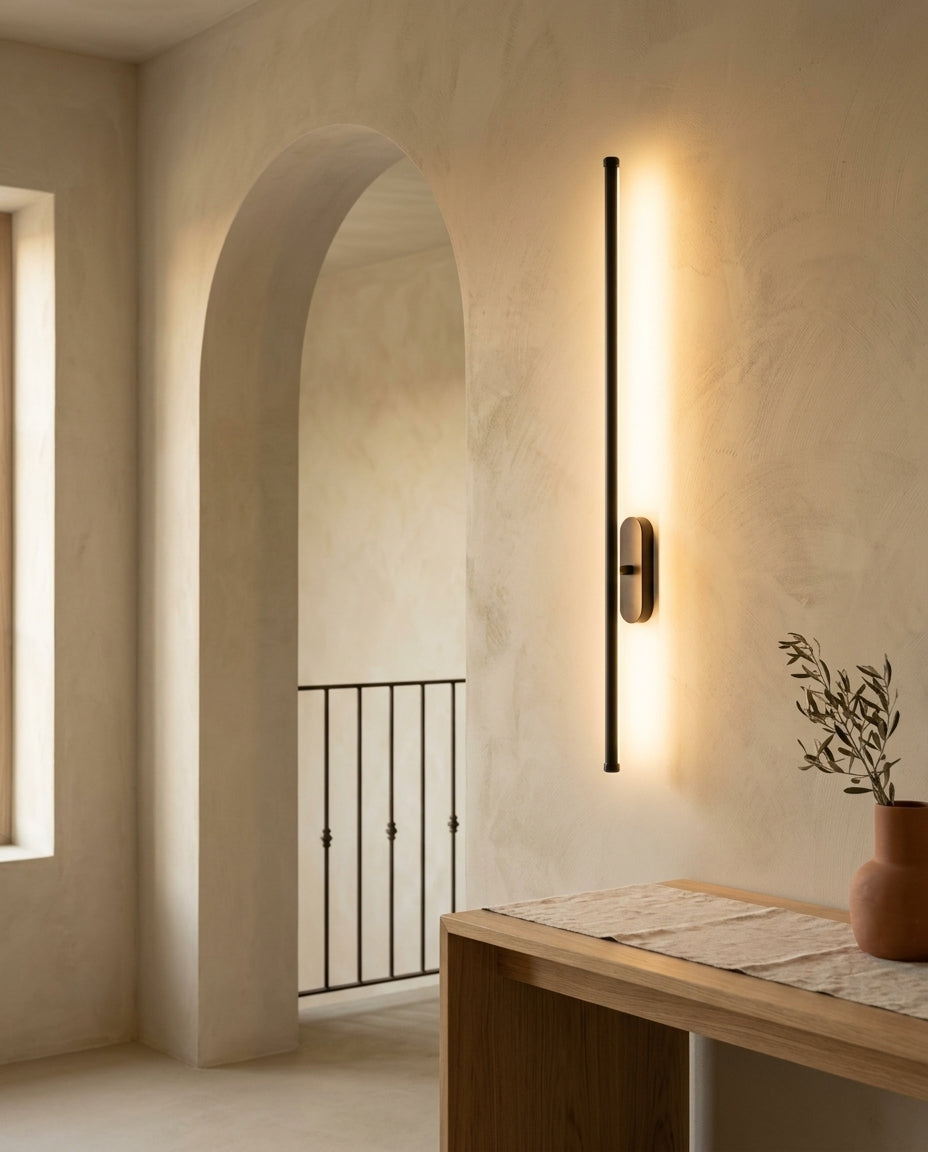 Aplique de pared LED lineal de ambiente Trazo – pasillo