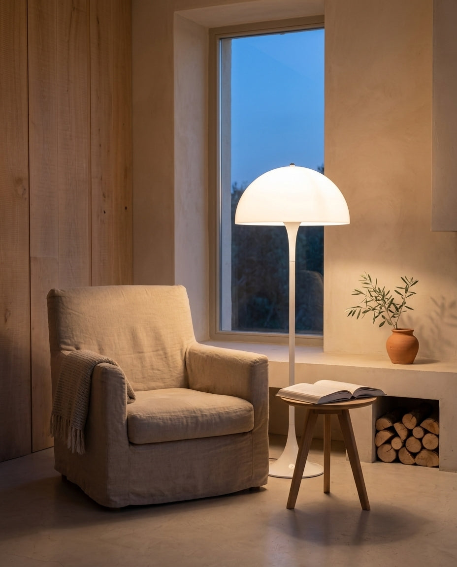 Lámpara de pie seta de acrílico luminoso Seta – lectura